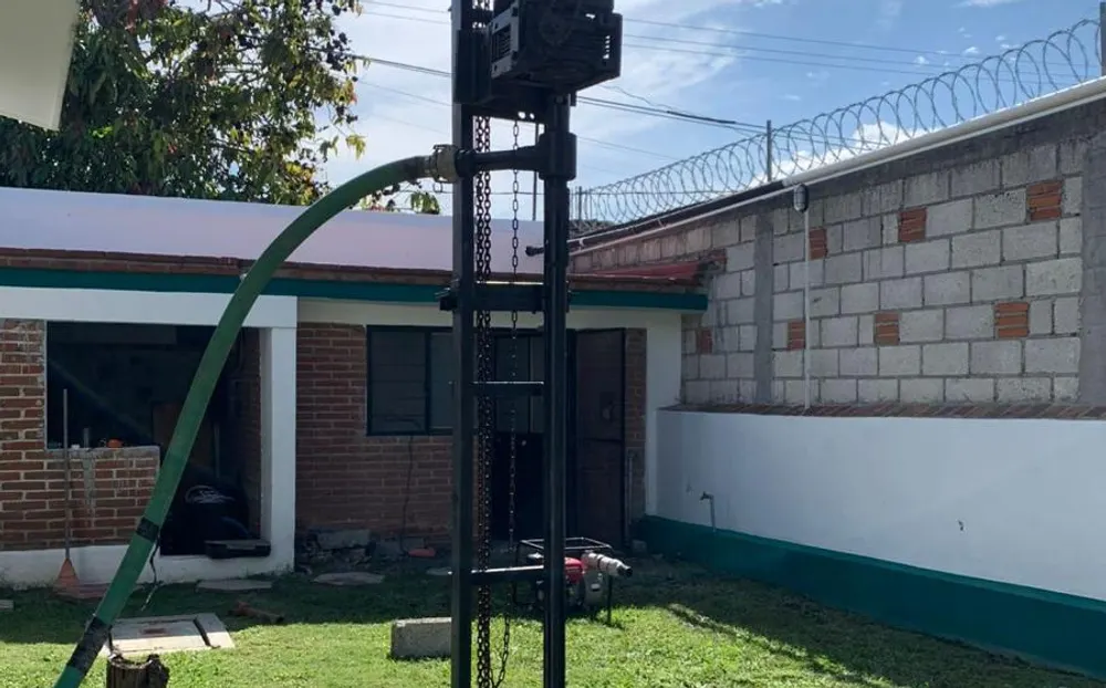 Perforando en un terreno chico