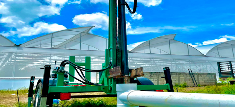 Perforadora MP-50 en remolque Mex Perforadoras