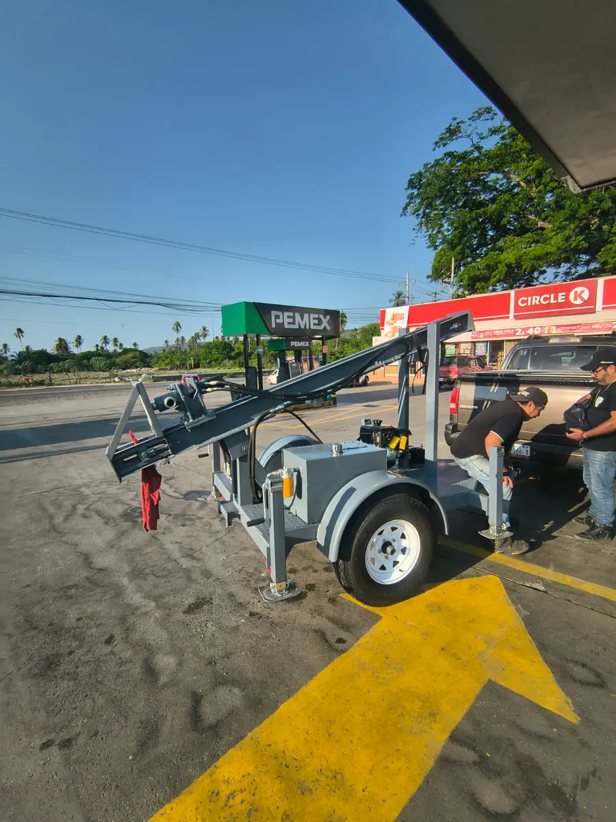 Traslado de perforadora por carretera